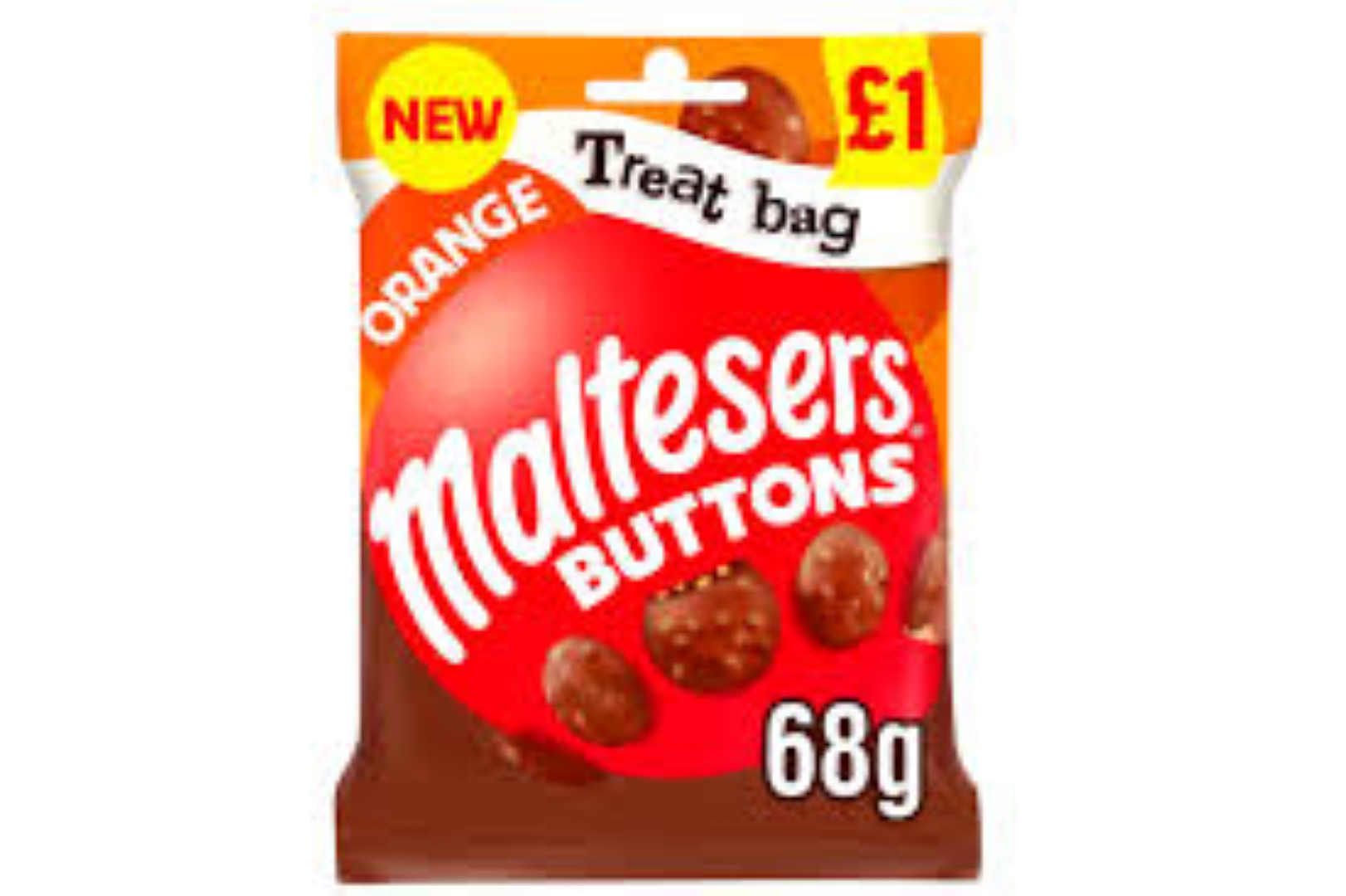 MALTESERS BUTTONS ORANGE 68G